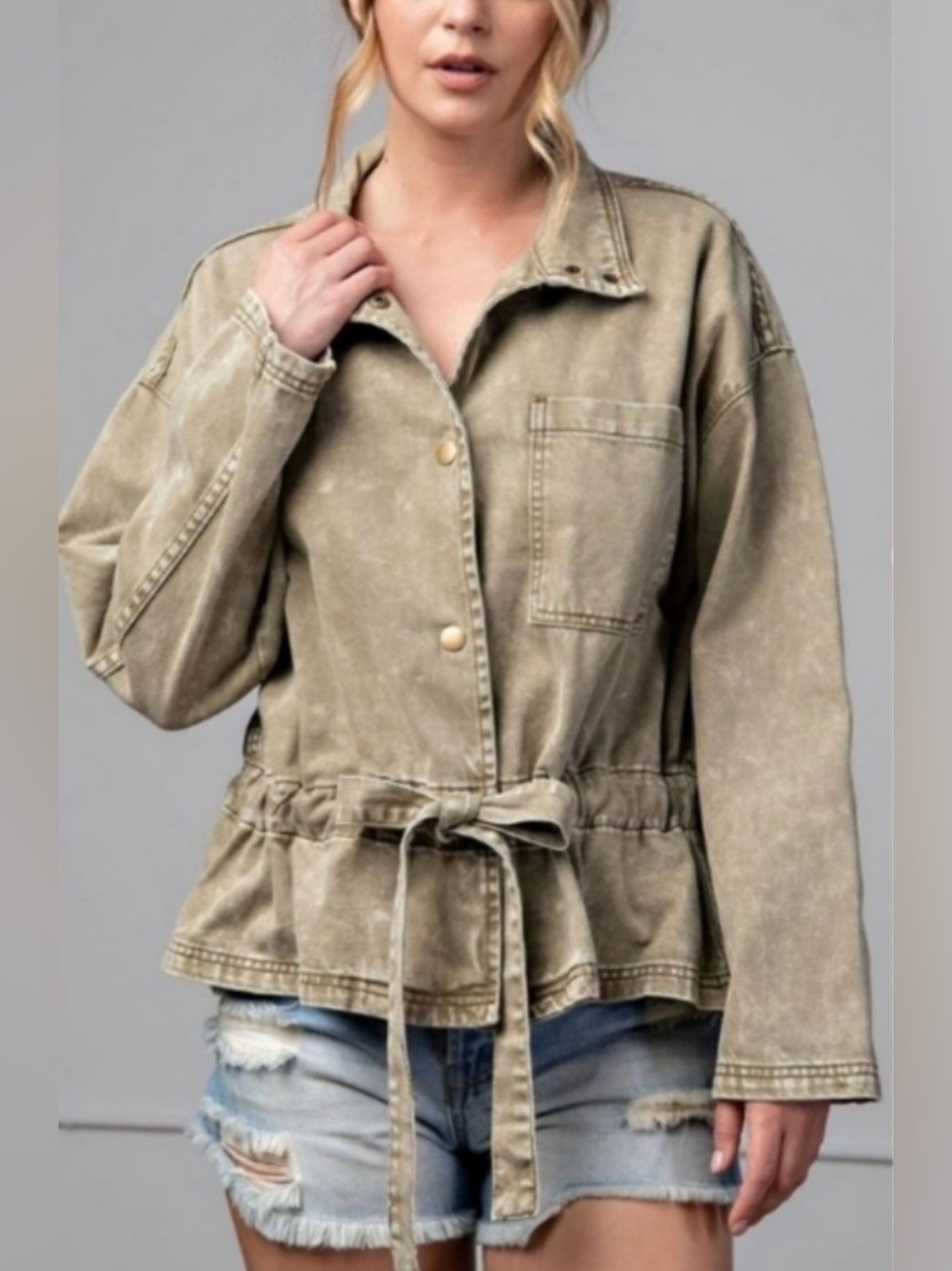 Easel Los Angeles 100% Cotton Jacket, Size S